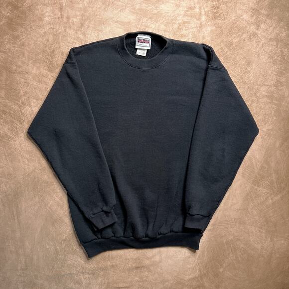 Vintage 90s Brittania Levi Strauss & Co. Black Crewneck Sweatshirt Blank Men's L - Picture 1 of 6